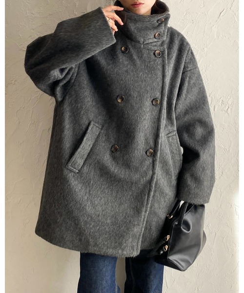 She's Closet ステンカラーコート コート 3WAYスタンドカラーミドル丈