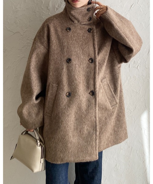 She's Closet ステンカラーコート コート 3WAYスタンドカラーミドル丈