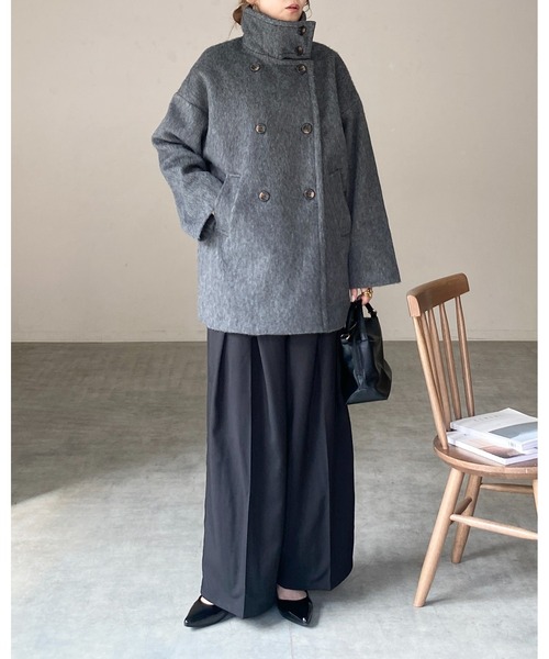 She's Closet ステンカラーコート コート 3WAYスタンドカラーミドル丈