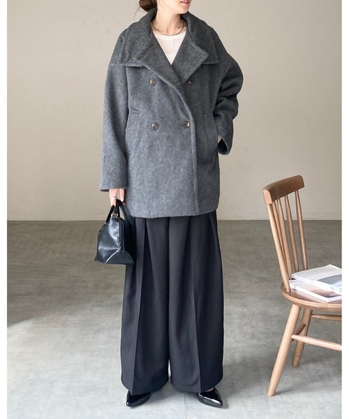 She's Closet ステンカラーコート コート 3WAYスタンドカラーミドル丈