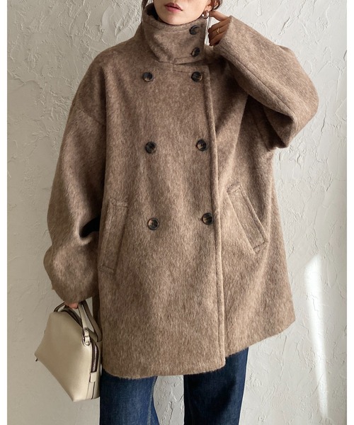 She's Closet ステンカラーコート コート 3WAYスタンドカラーミドル丈