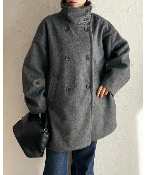 She's Closet ステンカラーコート コート 3WAYスタンドカラーミドル丈
