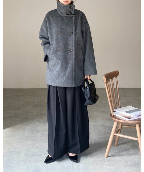 She's Closet ステンカラーコート コート 3WAYスタンドカラーミドル丈