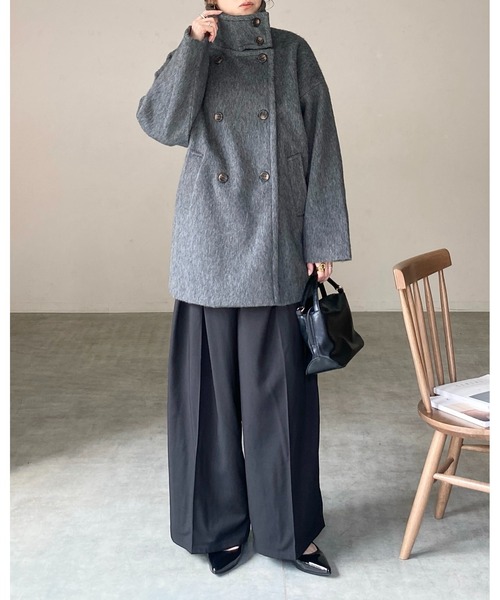 She's Closet ステンカラーコート コート 3WAYスタンドカラーミドル丈