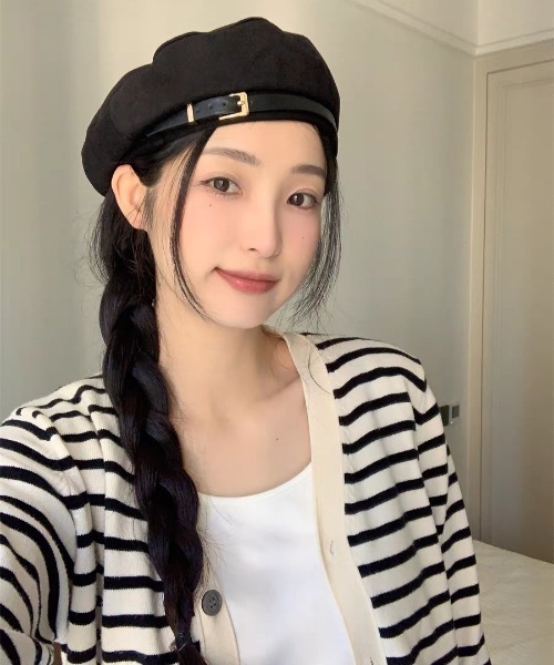 ALMO 帽子 ベレー帽 ベルト付きベレー帽「YC」 レディース : ZOZOTOWN