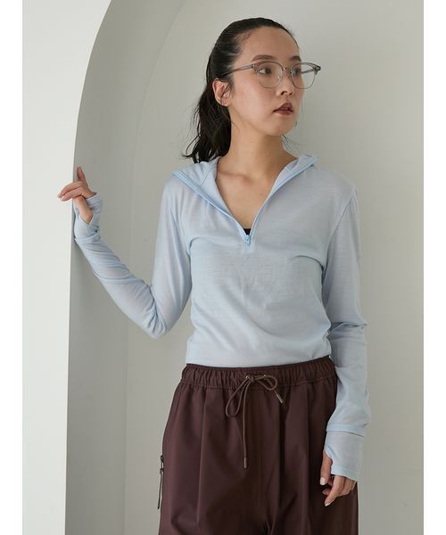 emmi パーカー Mt.Breath WoolRパーカートップス レディース