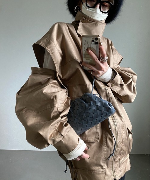 CFT. コート アウター スリーブカットマルチwayジャケット レディース 