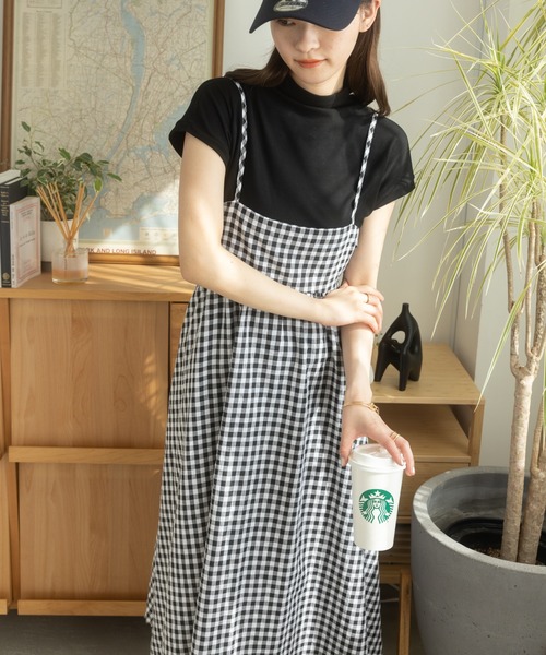 「Ada.」 キャミソールワンピース FREE グレー レディース_画像6