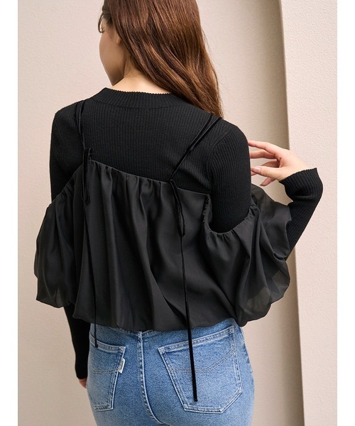 SNIDEL（スナイデル） ニット セーター オフショルレイヤードニット