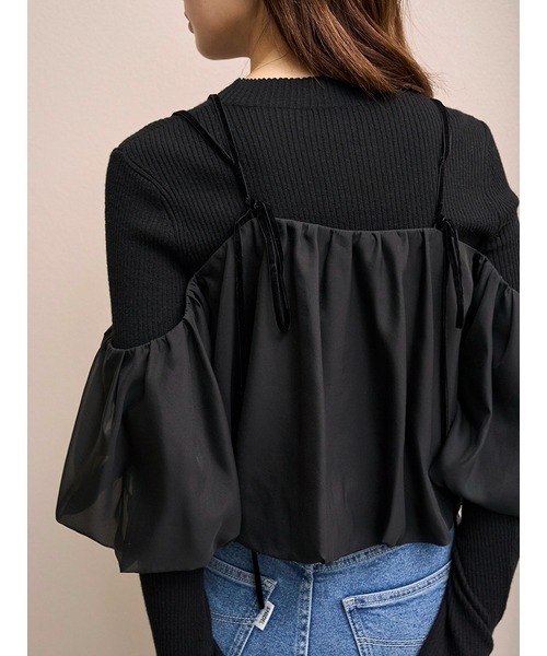 SNIDEL（スナイデル） ニット セーター オフショルレイヤードニット