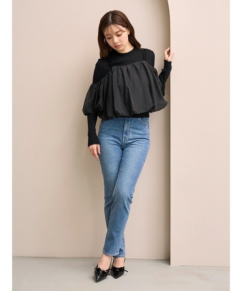 SNIDEL（スナイデル） ニット セーター オフショルレイヤードニット