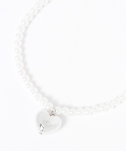 tiny tiny（ティニーティニー） ネックレス ハートパール風ネックレス