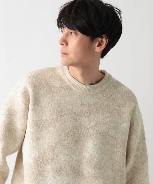 新品未使用品タグ付き　GLOVERALL アランセーター GLOBAL WORK（グローバルワーク） セーター ニット アブストラクト