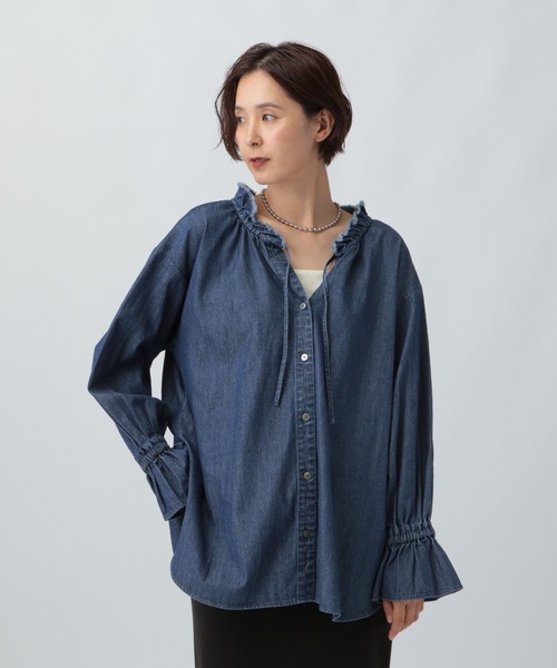 LEPSIM(レプシィム) 長袖ブラウス FREE ダークネイビー レディース LEPSIM(レプシィム) 長袖ブラウス FREE ダークネイビー レディース