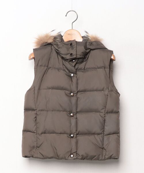 blanc basque（ブランバスク） ダウンベスト 38 グレー レディース