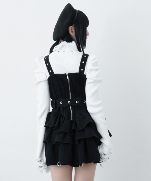 LAZYSLAY ジャンパースカート デニムチャームワンピ : ZOZOTOWN Yahoo