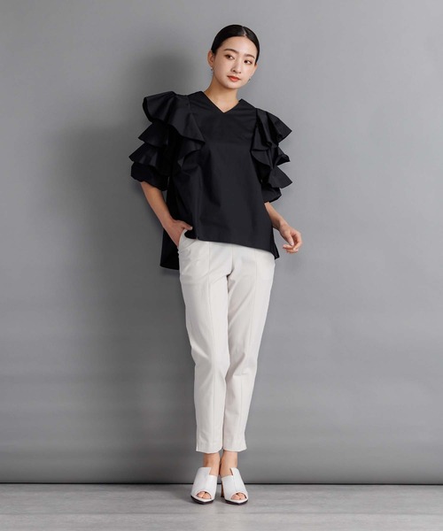 「RAW FUDGE」 イージーパンツ M ブラック レディース_画像8