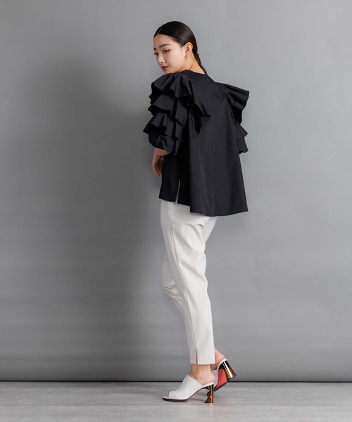 「RAW FUDGE」 イージーパンツ M ブラック レディース_画像9