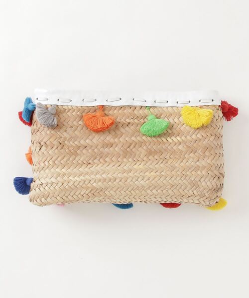 「Fatima morocco」 クラッチバッグ - ベージュ レディース_画像3