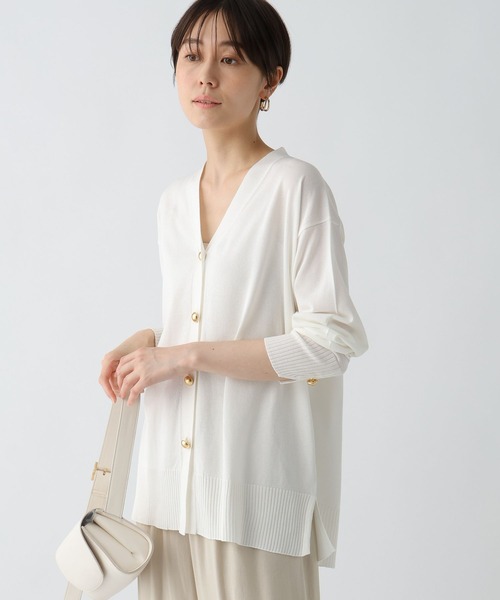 「Elura」 ニットカーディガン FREE ブラック レディース_画像7