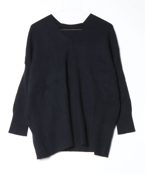 MUSE de Deuxieme Classe 「MUSE classe」 長袖ニット - ネイビー