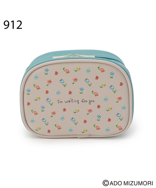 ☆オーダー dolls country シンプルポーチ one'sterrace（ワンズテラス） ポーチ 水森亜土 ラウンドポーチ