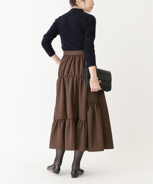 「VERMEIL par iena」 ロングスカート 36 ブラウン レディース_画像4