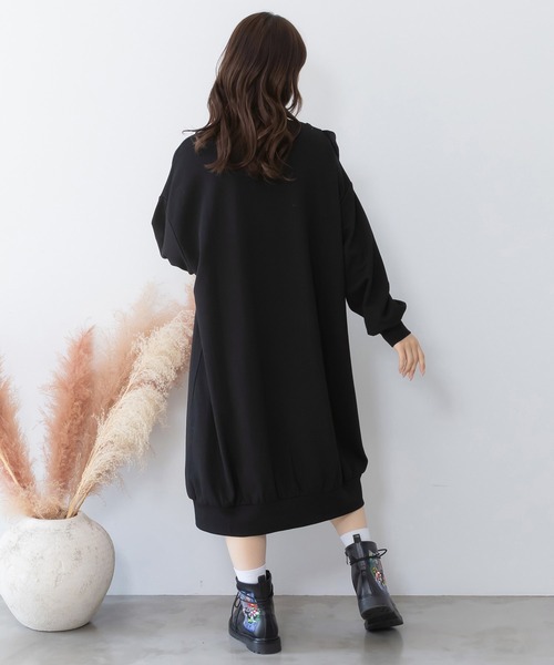 iS ScoLar（イズスカラー） ワンピース 553278：箔プリント