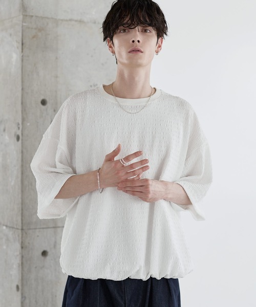 tシャツ シャーリングドローコードTシャツ メンズ レディース