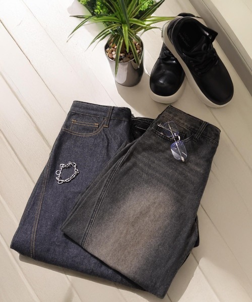 ワイドパンツ ジーンズ デニム バギー カーブパンツ / Denim Baggy