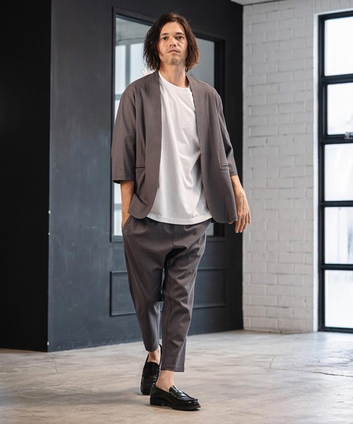 CAMBIO（カンビオ） ジャケット ノーカラージャケット メンズ