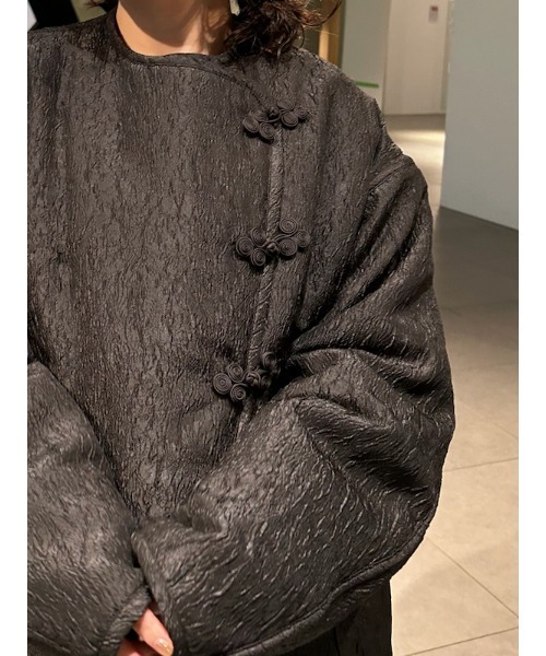 「LILY BROWN」 ノーカラージャケット FREE ブラック レディース_画像5