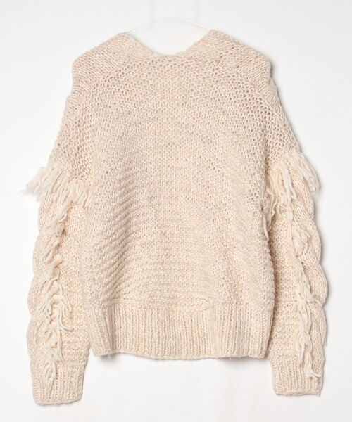 「The Virgnia」 ニットカーディガン - ベージュ レディース_画像2