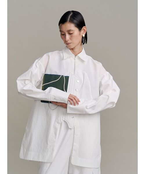 UN3D.（アンスリード） ブラウス シャツ ART DOCKING SH / アート