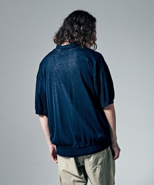 「penguin BY MUNSINGWEAR」 ニットカーディガン L ネイビー メンズ_画像8