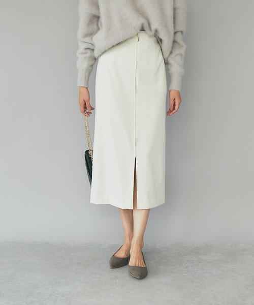 「RIVE DROITE」 タイトスカート 36 アイボリー レディース_画像3