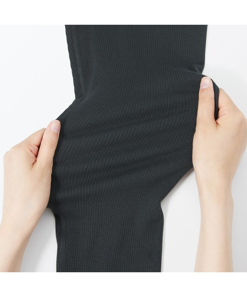 無印良品（MUJI） レギンス スパッツ 婦人 ストレッチリブ編み