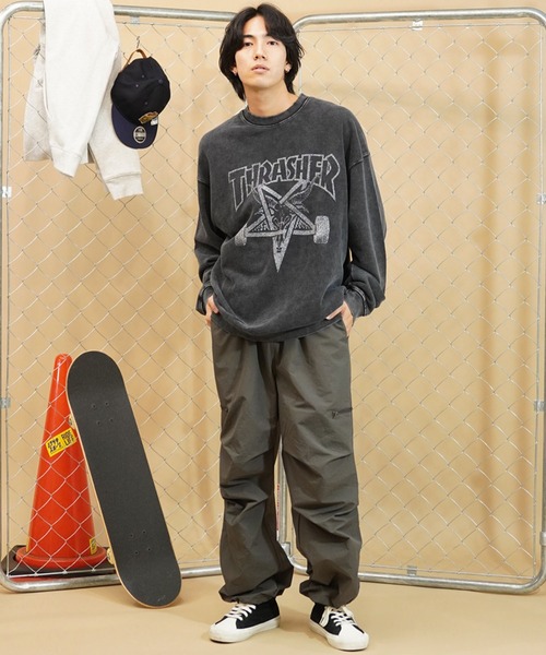 「THRASHER」 長袖Tシャツ X-LARGE ブラック系その他 メンズ_画像4