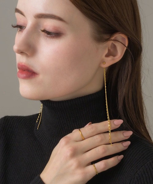 「muku」 ピアス(両耳用) FREE ゴールド レディース_画像3