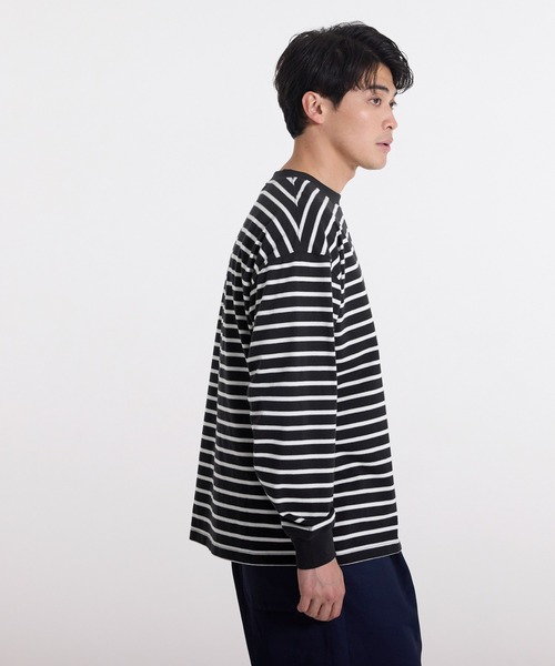 coca（コカ） tシャツ ボーダーオーバーサイズロンT メンズ : ZOZOTOWN