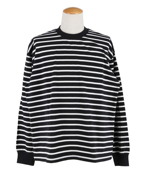 coca（コカ） tシャツ ボーダーオーバーサイズロンT メンズ : ZOZOTOWN
