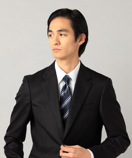 COMME CA MEN（コムサメン） ネクタイ 入学式 卒業式 レジメンタル