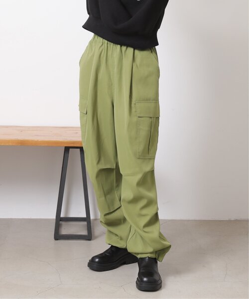 「RAY CASSIN」 カーゴパンツ FREE カーキ レディース_画像4