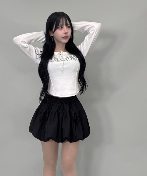 「FOLLOWIN」 キュロット MEDIUM ホワイト レディース_画像9