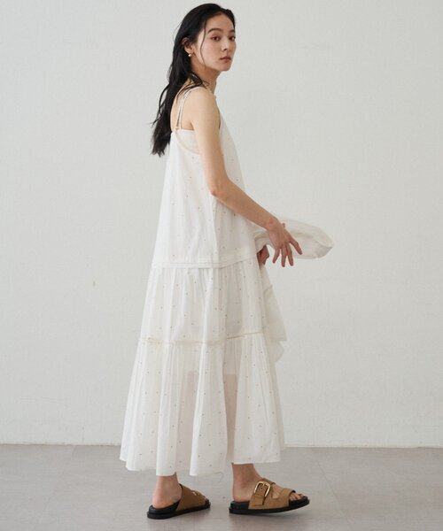 Loungedress（ラウンジドレス） ワンピース 「INDIA」刺繍ティアード