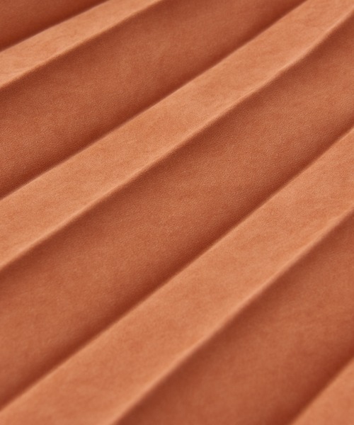 「un dix cors」 プリーツスカート FREE オレンジ レディース_画像2