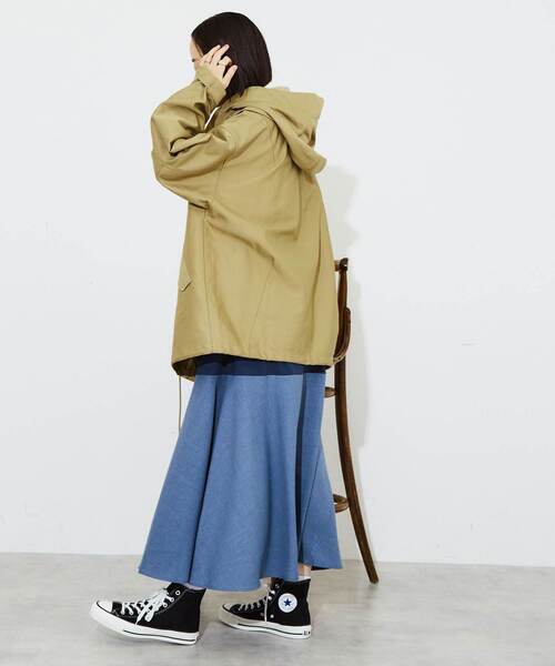 「CONVERSE TOKYO」 ドッキングワンピース FREE ブラック レディース_画像6