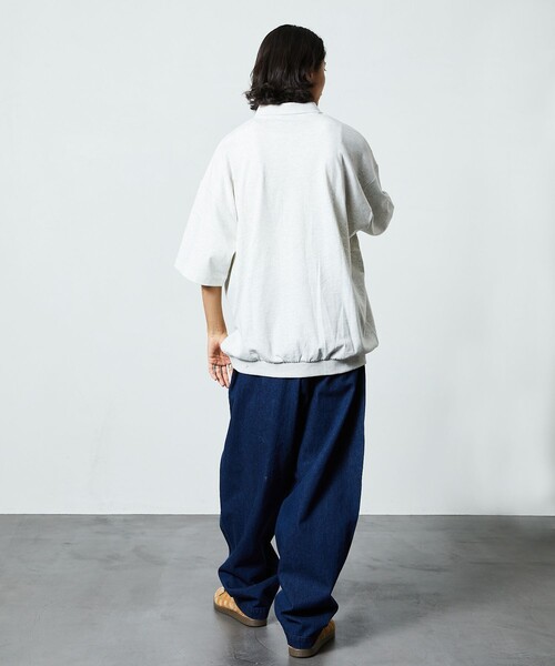「FREAK'S STORE」 イージーパンツ MEDIUM オリーブ メンズ_画像3