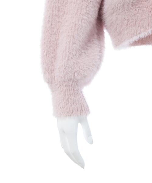 「INGNI」 ニットカーディガン M ライトグレー レディース_画像6