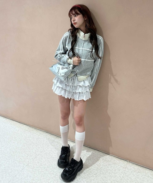 「.KOM」 ジャージブルゾン FREE ブラック レディース_画像5